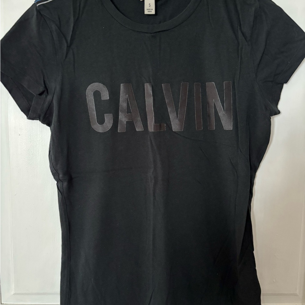 Calvin Klein Jeans Black Short-Sleeve Logo Tee